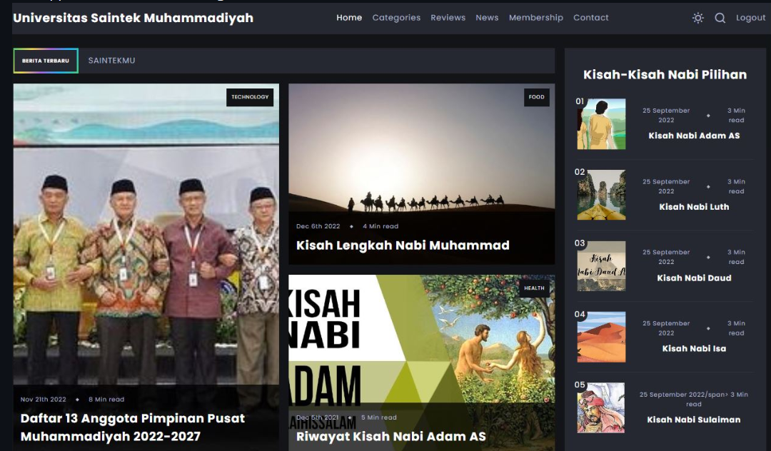 Web Apps Kisah-Nabi